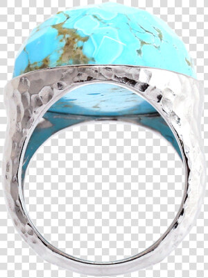 Turquoise Globe   Titanium Ring  HD Png Download