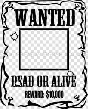 Transparent Poster Black   Wanted Poster  HD Png Download