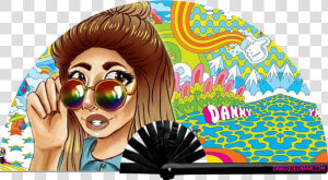 Holly S Toon Town   High Resolution Psychedelic Pattern  HD Png Download