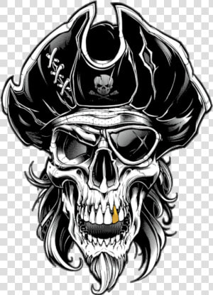  pirate  skull  pirata  caveira  crânio  lucianoballack   Pirate Skull  HD Png Download