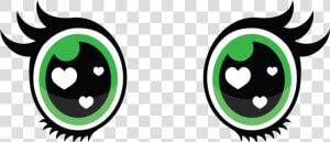 Ojos Verdes Kawaii Png   Cute Cartoon Eyes Png  Transparent Png