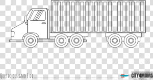 Camion Da Colorare   Trailer Truck  HD Png Download