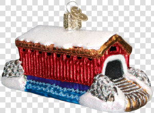 Covered Bridge Glass Ornament   Coin Purse  HD Png Download