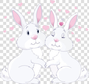 Domestic Rabbit Easter Bunny Hare Whiskers   Cute Bunnies In Love  HD Png Download