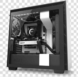 Dfdbdfb76bf45cca   Nzxt H500 Vertical Gpu  HD Png Download