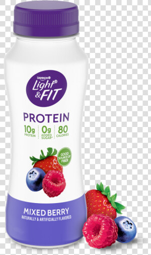 Mixed Berry Protein Smoothie   Light And Fit Mixed Berry  HD Png Download