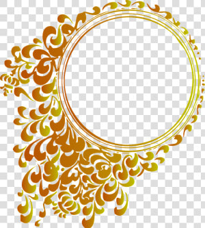 Frame  Circle  Ring  Decoration  Baroque  Floral   Vector Golden Frame Png  Transparent Png