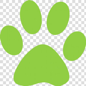 Transparent Paw Print Clipart   Green Cat Paw Print  HD Png Download