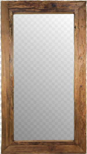 Rustic Framed Wall Mirror   Mirror  HD Png Download