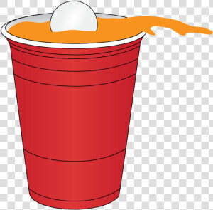 Beer Pong Red Free Picture   Cartoon Beer Pong Cup  HD Png Download