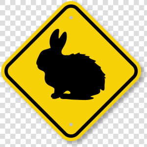 Rabbit Graphic Crossing Sign   Cows Symbol  HD Png Download