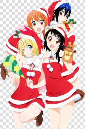 Mypost Waifu Mytransparent Nisekoi Tsugumi Seishirou   Anime Girl Christmas Render  HD Png Download