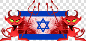 Satanic Clipart Seduction   Israel Flag  HD Png Download