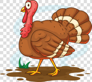 Turkey Meat Cartoon Illustration   Turkey Illustration Png  Transparent Png