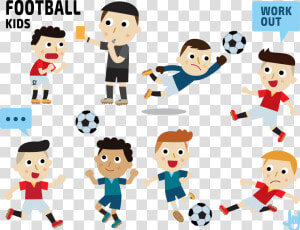 Transparent Referee Clipart   Cartoon Play Football Png  Png Download