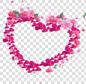 Flower Heart Frame Png And For Free   Flower Heart Frame Png  Transparent Png