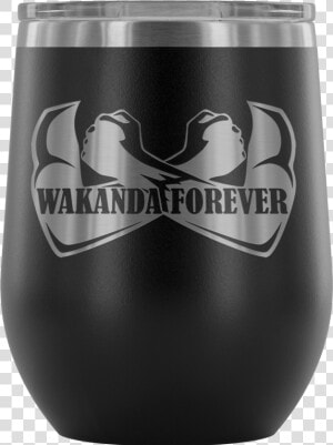 Wakanda Forever Arms Wine Tumbler  HD Png Download