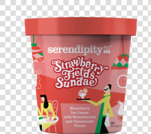 Pints mockup Noshadow Sfs   Serendipity Strawberry Fields Sundae  HD Png Download