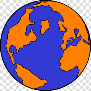 Orange And Blue Globe Clipart   Png Download   Orange And Blue Globe  Transparent Png