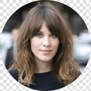 Medium Hair With Curtain Bangs  HD Png Download