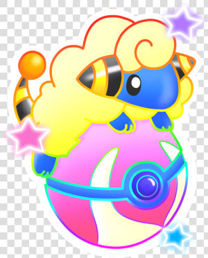 Mareep Pokeball Sticker Clipart   Png Download  Transparent Png