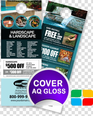 Landscaping Door Hangers La010043 425 X 11 Cov   Door Hanger For Landscape  HD Png Download