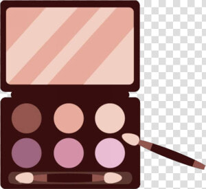 Eye Shadow Make Up Cartoon Makeup Brown   Make Up Cartoon  HD Png Download