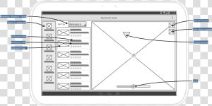 Android Tablet Wireframe   Wireframe Tablet  HD Png Download