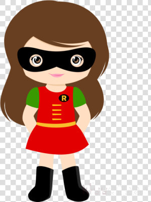 Superhero Batman Cartoon Transparent Image Clipart   Girl Superhero Clipart  HD Png Download