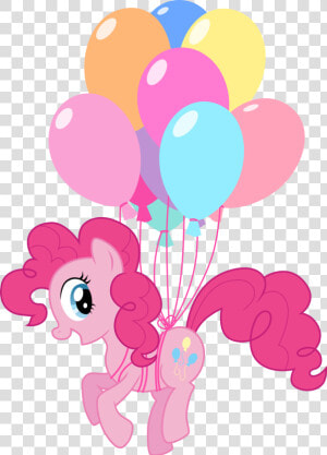 My Little Pony With Ballons Picture Download   My Little Pony Pinkie Pie Balloons  HD Png Download