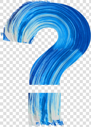 What S The Difference Between Data Analysts And Business   Brush Stroke Question Mark Blue  HD Png Download