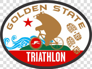 The Golden State Triathlon   Circle  HD Png Download