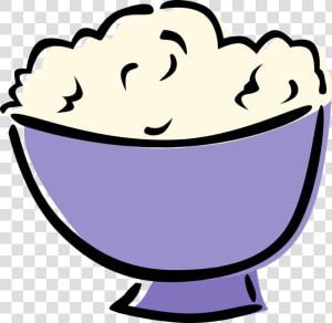 Clip Art Mashed Stock Bowl   Easy To Draw Mashed Potatoes  HD Png Download