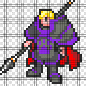 Fire Emblem Knight Custom Perler Bead Pattern   Bead   Creative Arts  HD Png Download