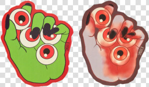 Monster Hands Full Of Eyeballs Stickers   Cartoon  HD Png Download