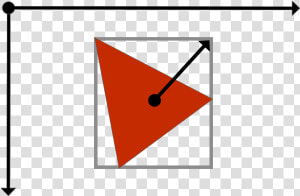 Axis Aligned Bounding Box With Center Point And Half   Triangle  HD Png Download