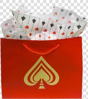 Red Spade Gift Bag   Shoulder Bag  HD Png Download