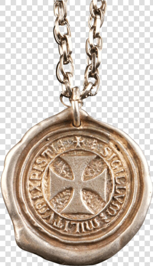 Transparent Medieval Knight Png   Knights Templar Seal Necklace  Png Download