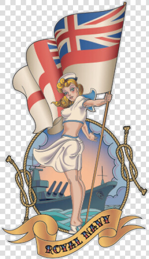 Pin up Girl Royal Navy Illustration Vector Graphics   Royal Navy Pin Up Girl  HD Png Download