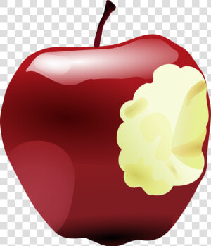 Apple 23483   Bitten Apple Clipart  HD Png Download