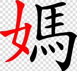 Clip Art Chinese Symbols For Loyalty   Write Mom In Chinese  HD Png Download