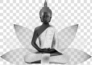 And On United Altered Lotus Buddhist States Clipart   White Buddha White Background  HD Png Download