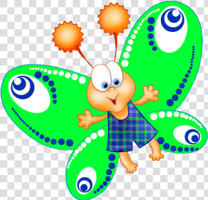 Funny Cartoon Butterfly Images   Butterfly Funny Clip Art  HD Png Download