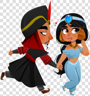 Pcm  Jasmine And Jafar By Navitae   Jasmine And Aladdin Fan Art  HD Png Download