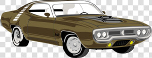 Muscle Car automotive Exterior compact Car   Roadrunner Car Clipart  HD Png Download