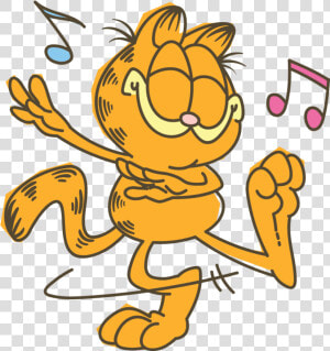 Garfield Line Messaging Sticker   Garfield Fun Clipart  HD Png Download