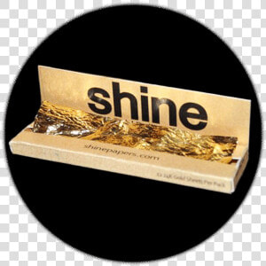 Shine 24k Gold Rolling Papers   Label  HD Png Download