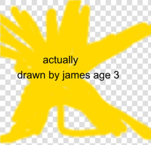 Actually Drawn By James Age 3 Text Yellow Font Line  HD Png Download