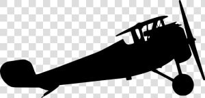 Rotorcraft Clip Art Portable Network Graphics Airplane   Old Airplane Silhouette  HD Png Download