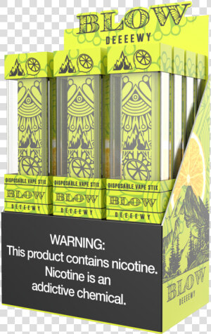 Blow Disposable Stix   Carton  HD Png Download